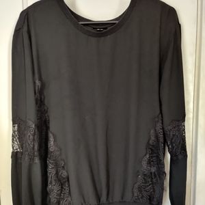 Black Lace Blouse